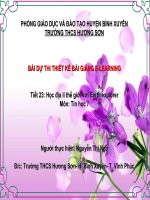 Giáo Án Dự Thi Học Địa Lí Thế Giới Với Earth Explorer (Tin Học 7)