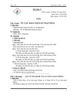 giáo án toán lớp 5 tuần 7