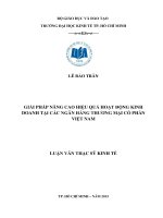 Giải pháp nâng cao hiệu quả hoạt động kinh doanh tại các ngân hàng thương mại cổ phần việt nam 