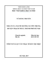 Nhà ở của người mường xã yên trung, huyện thạch thất, thành phố hà nội tt 