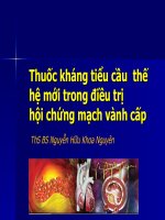 Thuốc kháng tiểu cầu  thế hệ mới trong điều trị hội chứng mạch vành cấp