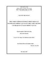 Thực hiện chính sách phát triển nhân lực ngành giao thông vận tải từ thực tiễn trường cán bộ quản lý giao thông vận tải 