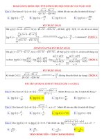 MỘT số kỹ THUẬT cơ bản TRONG TÍNH TOÁN GIỚI hạn