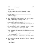 Bài tiểu luận luật sư và nghề luật sư