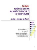 Bài Giảng Nghiên Cứu Khoa Học Bậc Nghiên Cứu Sinh Tiến Sỹ Hệ Thống Thông Tin