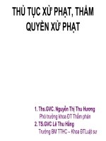Bài Giảng Thủ Tục Xử Phạt, Thẩm Quyền Xử Phạt