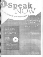Speak now 3 teacher book