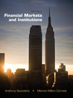 Financial markets and institutions 5th by saunder mcgrw hill 2013