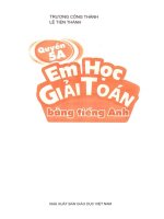 Quyển 5a em học giải toán bằng tiếng anh