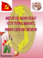 Bài Giảng Một Số Nội Dung Cơ Bản Về Tư Tưởng, Đạo Đức, Phong Cách Hồ Chí Minh