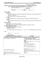 Giáo án giải tích 12 chương I  Ứng dụng đạo hàm để khảo sát và vẽ đồ thị hàm số