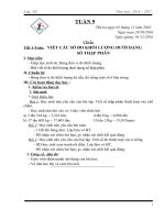 giáo án toán lớp 5 tuần 9