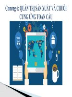 quản trị sản xuất và chuỗi cung ứng toàn cầu
