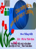 Bài Giảng Dự Thi Cánh Diều Tuổi Thơ