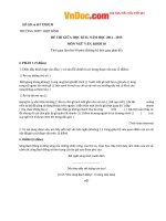 Đề thi giữa học kì 2 môn Ngữ văn lớp 10 trường THPT Hiệp Bình, Hồ Chí Minh năm 2014  2015 