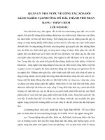 Tiểu luận  môn quản lý nhà nước trên các lĩnh vực trọng yếu   QUẢN lý NHÀ nước vẻ CÔNG tác xóa đói GIẢM NGHÈO tại PHƯỜNG mỹ hải, THÀNH PHỐ PHAN RANG   THÁP CHÀM