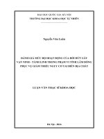 Đánh giá mức độ hoạt động của đới đứt gãy Vạn Ninh - Tánh Linh trong phạm vi tỉnh Lâm Đồng phục vụ giảm thiểu nguy cơ tai biến địa chất