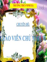 Chuyên Đề Giáo Viên Chủ Nhiệm