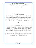 Hiện trạng và hình thức tiêu thụ sản phẩm nông nghiệp