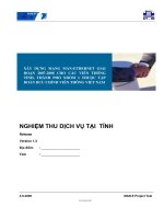 4  tài liệu nghiệm thu dịch vụ “xây dựng MAN e cho 10 viễn thông tỉnh thành nhóm 1 thuộc tập đoàn VNPT”, TT  đo kiểm   viện kỹ thuật bưu điện, 92009