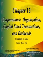 Accounting 21th  waren reeve fess chapter 12 