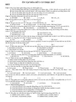 DE ON THI THQG 2017HOA HUU CO 