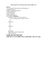 Gợi ý mục lục và các khái niệm