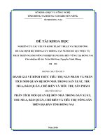 Mối quan hệ bốn nhà trong sản xuất, thu mua, bảo quản và chế biến nông sản