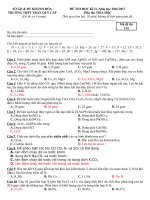 DE THI KI 2 HOA 12  2017 