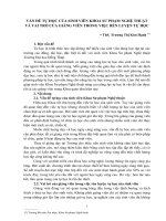 VẤN ĐỀ TỰ HỌC CỦA SINH VIÊN KHOA SƢ PHẠM NGHỆ THUẬT VÀ VAI TRÕ CỦA GIẢNG VIÊN TRONG VIỆC RÈN LUYỆN TỰ HỌC