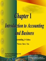Accounting 21th  waren reeve fess chapter 01 