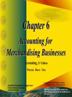 Accounting 21th  waren reeve fess chapter 06 