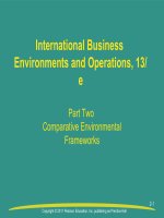 International business environment and operations 13e pearson chapter 02 