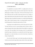 Sáng kiến kinh nghiệm công tác chủ nhiệm 