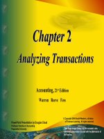 Accounting 21th  waren reeve fess chapter 02 