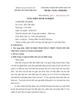 sáng kiến một số BIỆN PHÁP PHÁT TRIỂN THẨM mĩ CHO TRẺ mẫu GIÁO 4 5 TUỔI NGÒI họp 