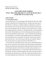 Skkn một số biện pháp giúp trẻ 3  4 tuổi cảm thụ âm nhạc ở trường mầm non xã thụy lương 