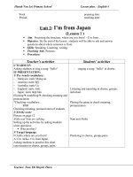 unit 2: I’m from Japan