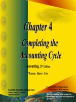 Accounting 21th  waren reeve fess chapter 04 