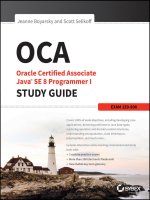 Sybex oracle certified associate java SE8 programmer i study guide exam 1z0 808