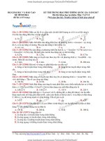 Tổng hợp 10 đề thi thử THPT quốc gia 2017 môn vật lý có đáp án và hướng dẫn giải chi tiết (Hay)