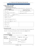 Chu de tich phan on THPTQG 2017 LTTN 