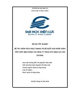 PHÂN TÍCH THỰC TRẠNG VÀ ĐỀ XUẤT GIẢI PHÁP GIẢM TỔN THẤT ĐIỆN NĂNG TẠI CÔNG TY TNHH MTV ĐIỆN LỰC HẢI DƯƠNG