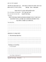 PHÂN TÍCH HOẠT ĐỘNG KINH DOANH ĐIỆN NĂNG VÀ ĐỀ XUẤT GIẢI PHÁP NÂNG CAO HIỆU QUẢ KINH DOANH ĐIỆN NĂNG TẠI CÔNG TY ĐIỆN LỰC ĐỐNG ĐA