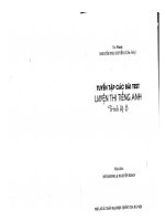 Ebook Tuyển tập các bài test luyện thi tiếng Anh trình độ B: Phần 1