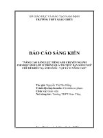 Skkn nâng cao năng lực tiếng anh chuyên ngành cho học sinh lớp 11 thông qua tổ chức  dạy song ngữ chủ đề khúc xạ ánh sáng   vật lí 11 nâng 