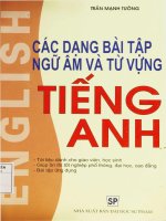 Ebook các dạng bài tập ngữ âm và từ vựng tiếng anh   trần mạnh tường