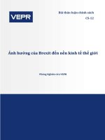 ảnh hưởng của Brexit đến nền kinh tế thế giới