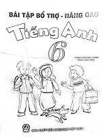 Bài tập nâng cao tiếng anh lớp 6 chương trình mới