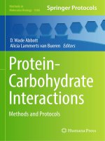 Methods in molecular biology vol 1588 protein carbohydrate interactions methods and protocols 